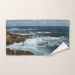 Waves Lapping on the Beach Turquoise Blue Ocean Hand Towel