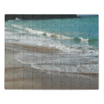 Waves Lapping on the Beach Turquoise Blue Ocean Jigsaw Puzzle