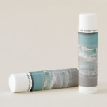 Waves Lapping on the Beach Turquoise Blue Ocean Lip Balm