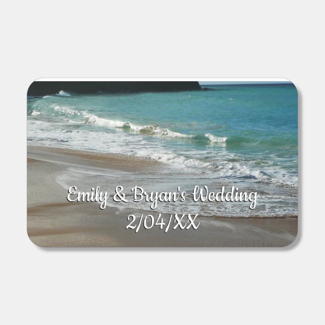 Waves Lapping on the Beach Turquoise Blue Ocean Matchboxes (Front)