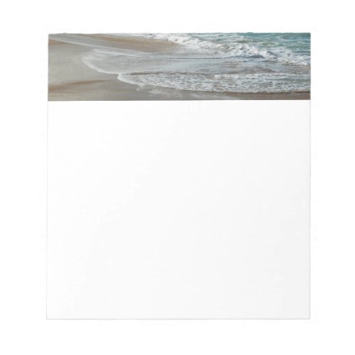 Waves Lapping on the Beach Turquoise Blue Ocean Notepad