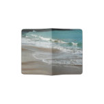 Waves Lapping on the Beach Turquoise Blue Ocean Passport Holder