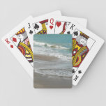Waves Lapping on the Beach Turquoise Blue Ocean Playing Cards