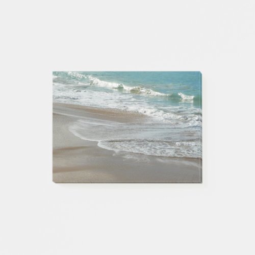 Waves Lapping on the Beach Turquoise Blue Ocean Post_it Notes