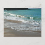Waves Lapping on the Beach Turquoise Blue Ocean Postcard