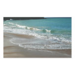 Waves Lapping on the Beach Turquoise Blue Ocean Rectangular Sticker