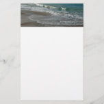 Waves Lapping on the Beach Turquoise Blue Ocean Stationery