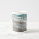 Waves Lapping on the Beach Turquoise Blue Ocean Tea Cup