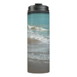 Waves Lapping on the Beach Turquoise Blue Ocean Thermal Tumbler