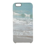 Waves Lapping on the Beach Turquoise Blue Ocean Clear iPhone 6/6S Case