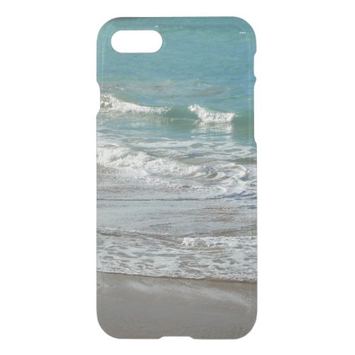 Waves Lapping on the Beach Turquoise Blue Ocean iPhone SE87 Case