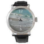 Waves Lapping on the Beach Turquoise Blue Ocean Watch