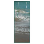 Waves Lapping on the Beach Turquoise Blue Ocean Wine Gift Bag