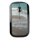 Waves Lapping on the Beach Turquoise Blue Ocean Wireless Mouse