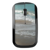 Waves Lapping on the Beach Turquoise Blue Ocean Wireless Mouse (Front)