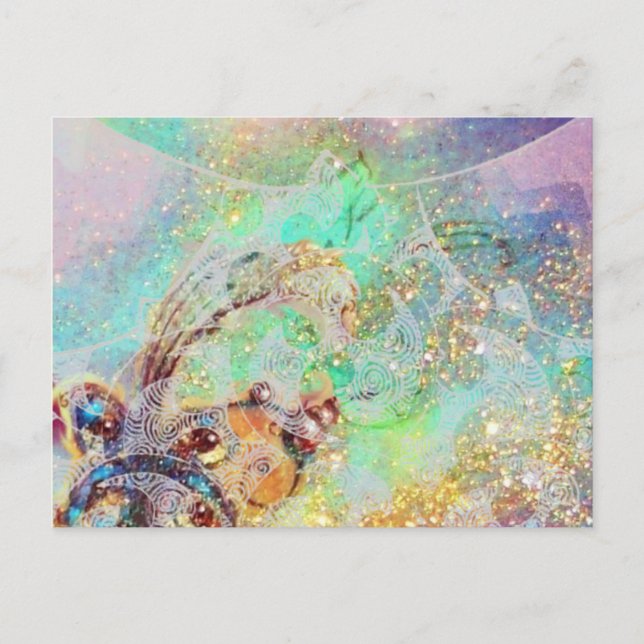 WAVES / MAGIC BUTTERFLY PLANT POSTCARD (Front)