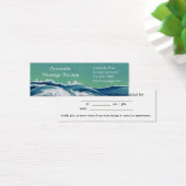 Waves Mini Business & Appointment Card (Desk)