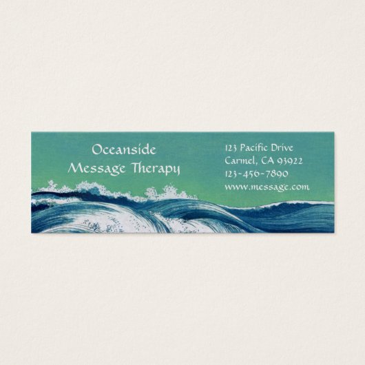Waves Mini Business & Appointment Card (Front)
