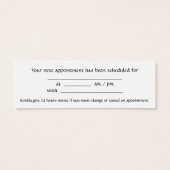 Waves Mini Business & Appointment Card (Back)