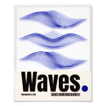 Waves – Minimal Abstract Motion Poster