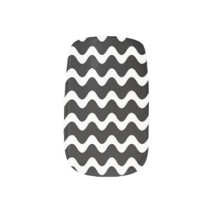 waves minx nail art