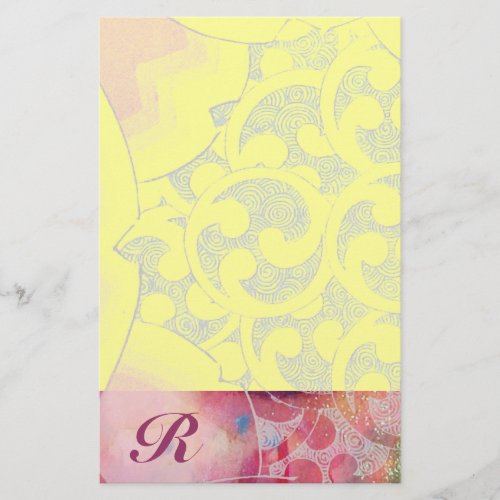 WAVES Monogram Stationery