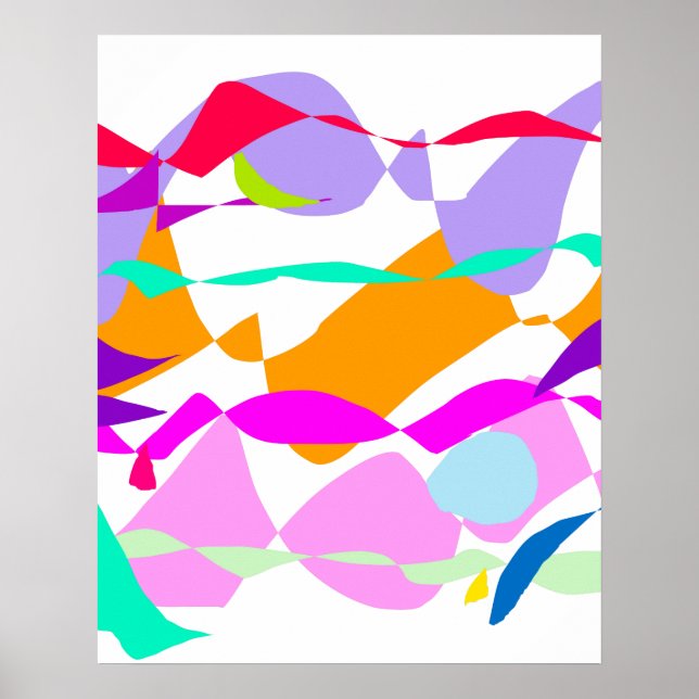 Waves Ocean Beach Sun Swimming Glass Poster (Front)