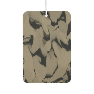 Waves of Black and Brown Air Freshener