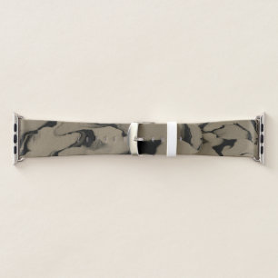 Waves of Black and Brown Apple Watch Band