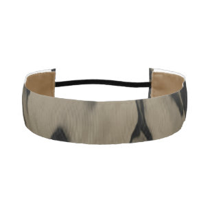 Waves of Black and Brown Athletic Headband