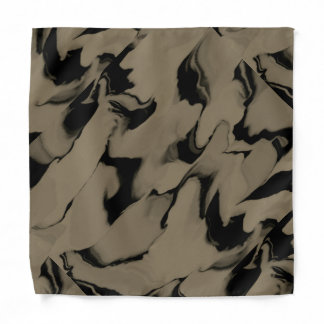 Waves of Black and Brown Bandana