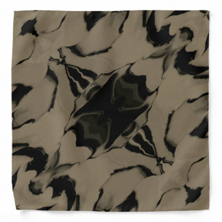Waves of Black and Brown Bandana