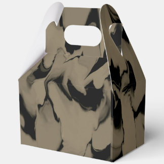 Waves of Black and Brown Favor Boxes