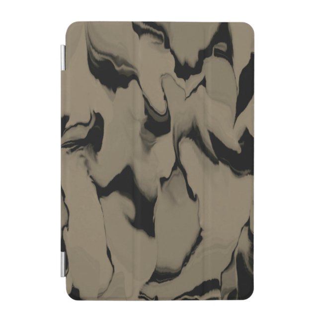 Waves of Black and Brown iPad Mini Cover (Front)