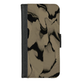 Waves of Black and Brown iPhone 8/7 Wallet Case