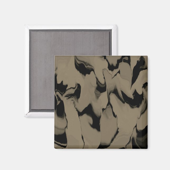Waves of Black and Brown Magnet (Front/Back)
