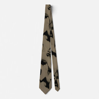 Waves of Black and Brown Neck Tie
