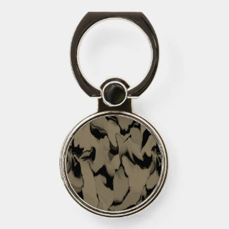 Waves of Black and Brown Phone Ring Stand