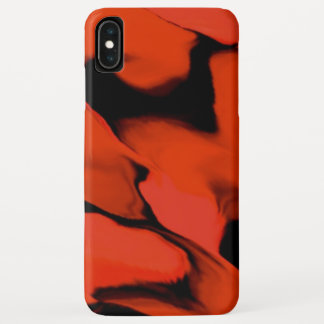 Waves of Black and Red iPhone XS Max Case