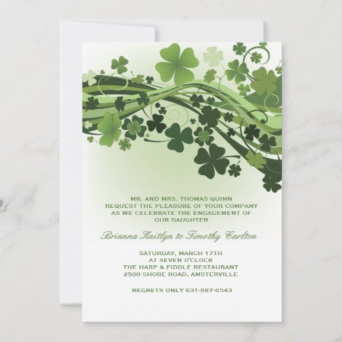Waves of Clover Invitation