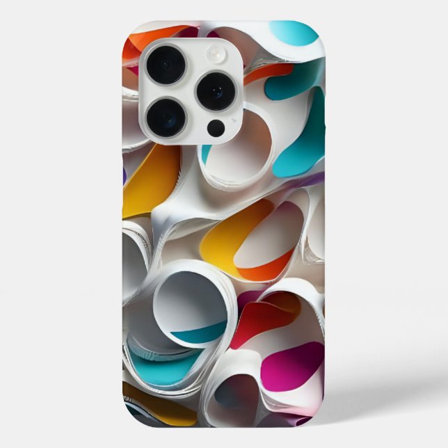Waves of Color Geometry Case-Mate iPhone Case (Back)