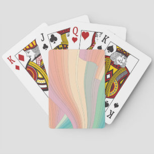Waves of Color Playing Cards