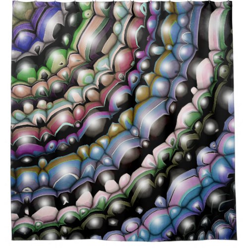 Waves of Color Shower Curtain