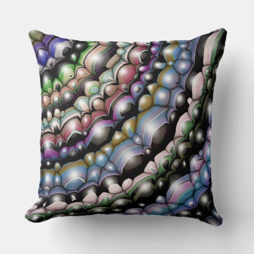 Waves of Color Throw Pillow