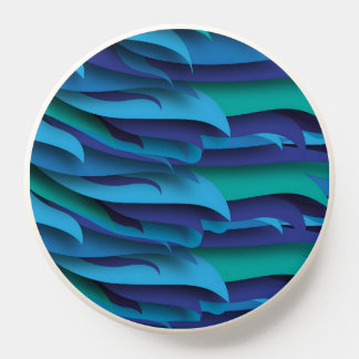 Waves of Different Colors of Blue to Green PopSocket