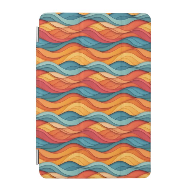 Waves of Fire and Ice iPad Mini Cover (Front)