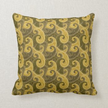Waves Of Gold American Mojo Pillow by Fiery_Fire at Zazzle