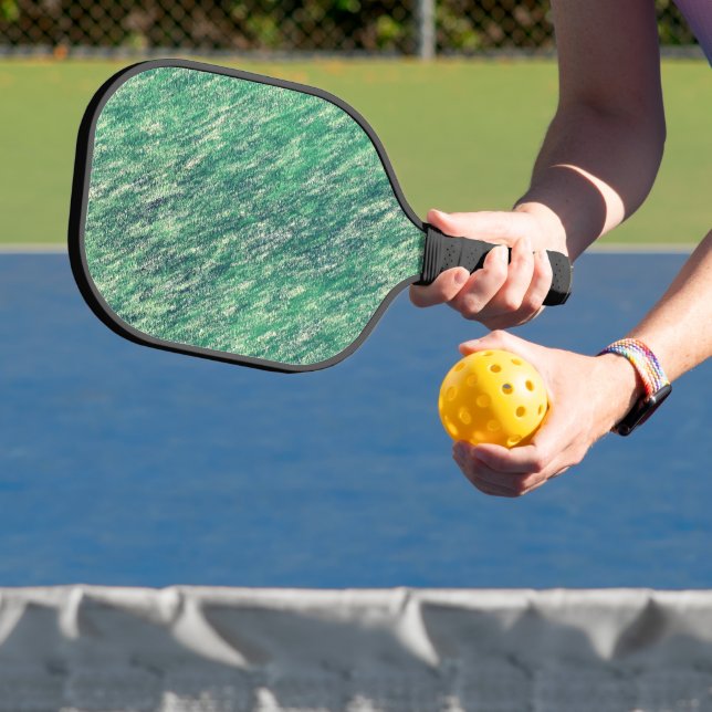 Waves of Green Pickleball Paddle (Insitu)