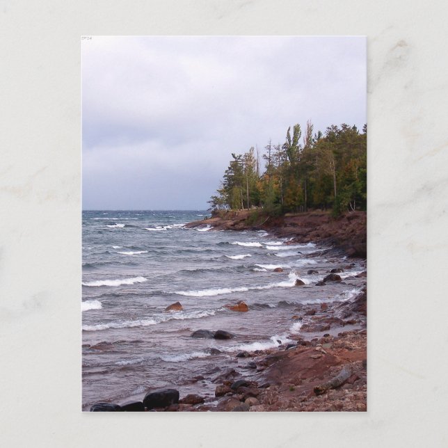 Waves of Lake Superior Postcard (Front)