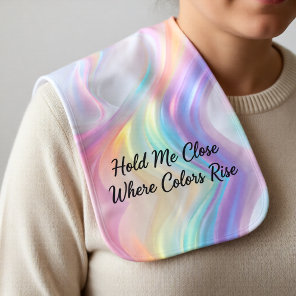 Waves of Light Baby Burp Cloth